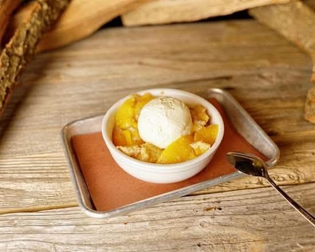Peach Cobbler Tray.