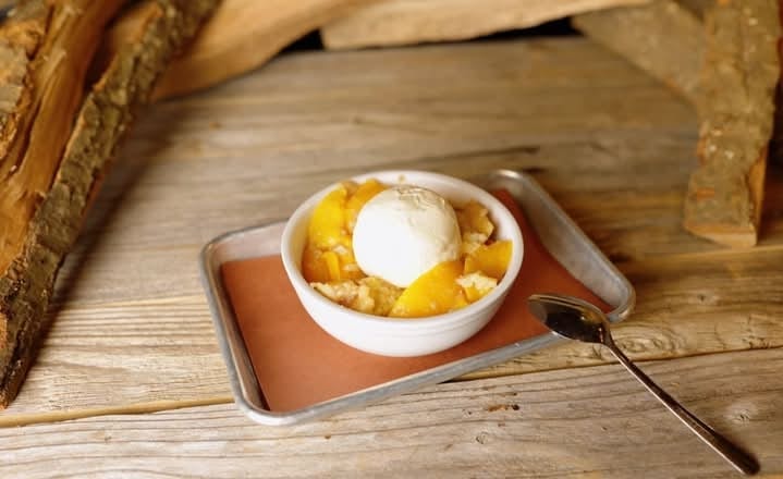 Peach Cobbler Tray.
